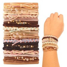 20 PCS Boho Hair Ties, Bracelets Hair Ties for Thick or Thin Hair, Ponytail H...