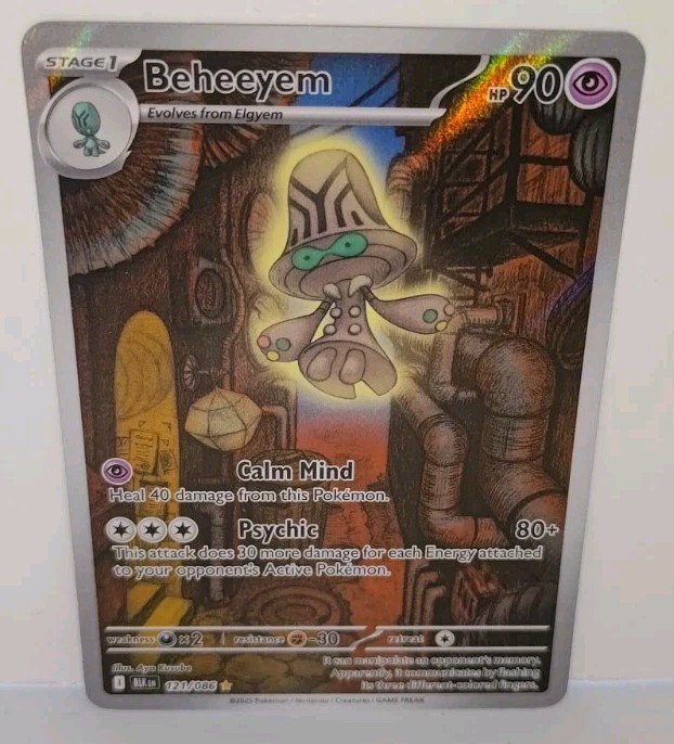 Beheeyem 121/086 - Illustration Rare - Pokemon Black Bolt - NM