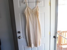Vintage 100 Antron III Nylon Size 40 Tall Lace Trim Slip
