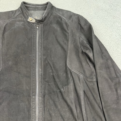 Veste en cuir homme Isaac Sellam Experience grande fermeture éclair intégrale peau d'agneau - Photo 5/15