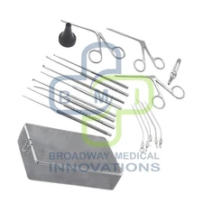 Myringotomy Instruments Set Of 15 PCs For ENT Myringoplasty Surgical Instruments