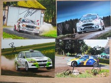 4 szt. oryginalne autografy - Rajd - ( DM )