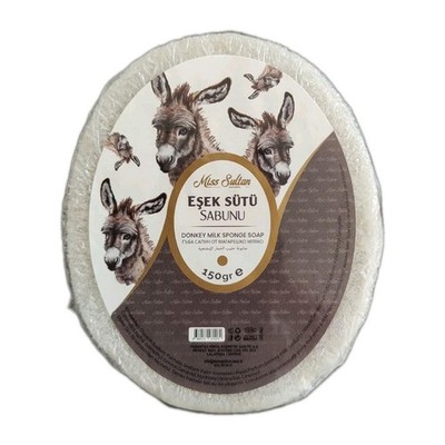 Miss Sultan natürliche Eselsmilch Schwammseife, 150 gr