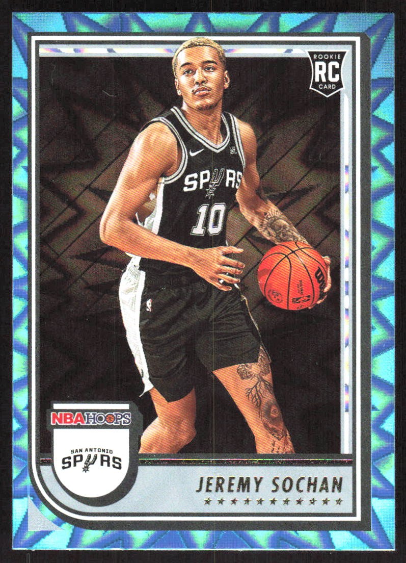4665J 2022-23 Hoops #239 Jeremy Sochan Teal Explosion