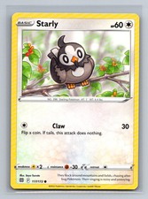 Starly Normal Common SWSH09: Brilliant Stars SWSH09 Colorless 117/172 Pokemon Ca