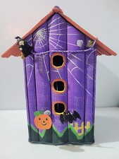 Halloween House Wooden Decor 7" X 14" X 7"