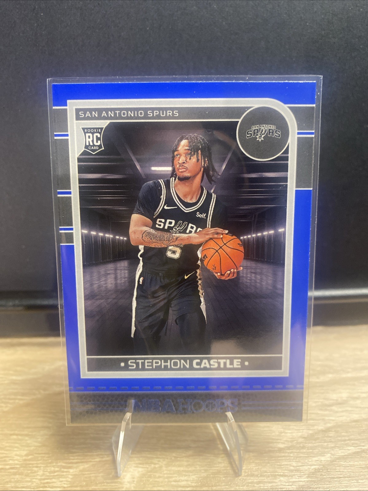 2024-25 Panini Nba Hoops Rookie Blue Parallel #234 Stephon Castle (RC)  Spurs