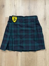 Youth Sport Kilt Green and Black Tartan