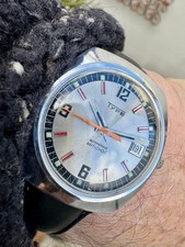 alte typ uhr vintage 1970 automatik läuft