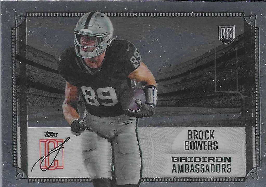 2024 Topps Signature Class Rookie Gridiron Ambassadors Brock Bowers #GA-11 (RC)