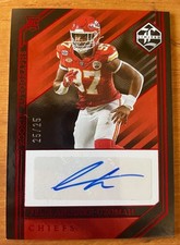 2023 Limited Felix Anudike-Uzomah RC Auto 25/25 Red Parallel Chiefs #202 Bookend