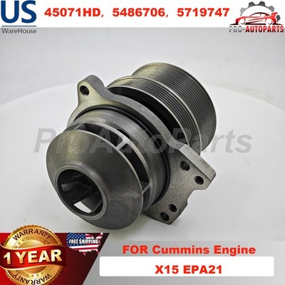 New Water Pump For Cummins Engine X15 EPA21 Coolant Pump 45071HD 5486706 5719747