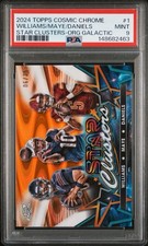 2024 Topps Cosmic Chrome Star Clusters Orange /25 Maye Daniels Williams RC PSA 9
