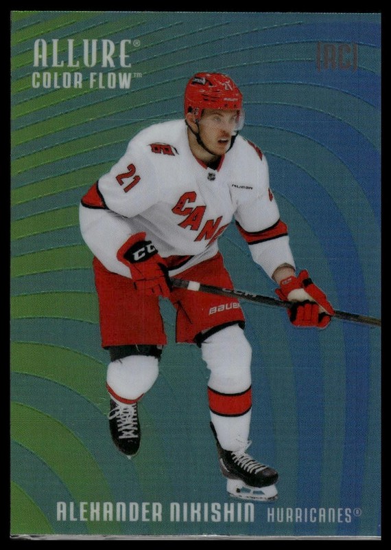 2025-26 Upper Deck Allure #CF-3 Alexander Nikishin Color Flow Green-Blue