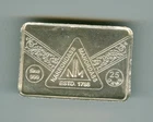 SCARCE INDIA NARRONDASS MANORDASS NM 25 GRMS 999 FINE SILVER BAR