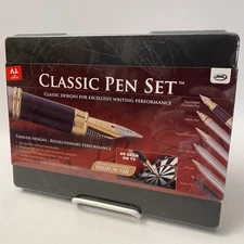 JML Classic Pen Set As Seen On TV 6 Pens 66 Piece Refill Storage Case NEW Sealed