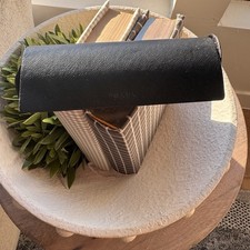 PRADA Leather Hard Case Black Unisex Eyeglass Sunglasses Holder Protective Box