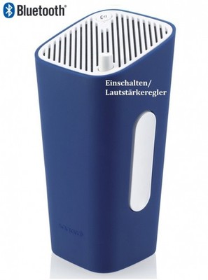 Sonoro Go New York (OHNE RADIO)  Weiß/Blau NEU Bluetooth Akku AUX, UVP war 129  