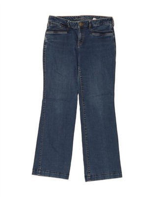 Eddie Bauer Curvy Bootcut-Damenjeans US 8 Medium W31 L29 blau DJ12