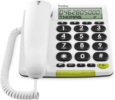 Doro PhoneEasy 312cs analoges Festnetztelefon mit Freisprechfunktion Display LED