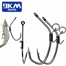 6~15Pcs Live Shrimp Hooks Set Catfish Hooks Shrimp Holder Hook For Sea Fishing