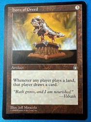 Horn of Greed #135 Stronghold Rare MTG Artifact