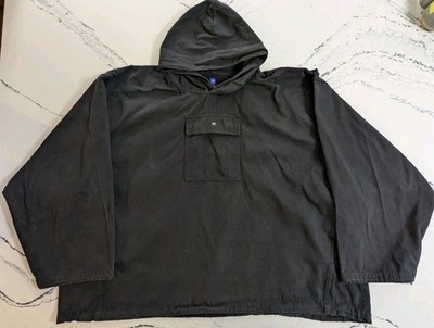 Yeezy Gap x Balenciaga, Sateen Anorak - 'True Black' - Men's XL Oversized YZY