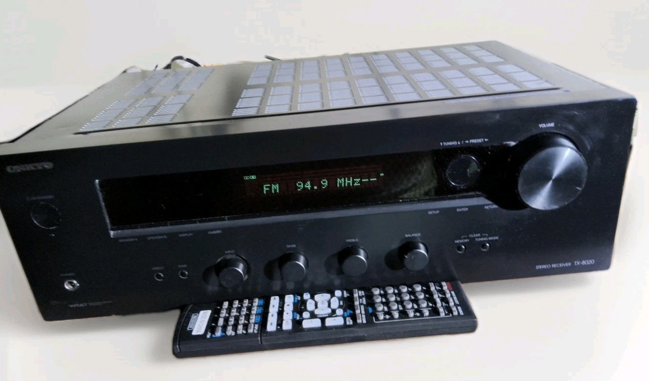 Onkyo Vintage TX8020 4 Channel  Home Stereo Receiver - Black