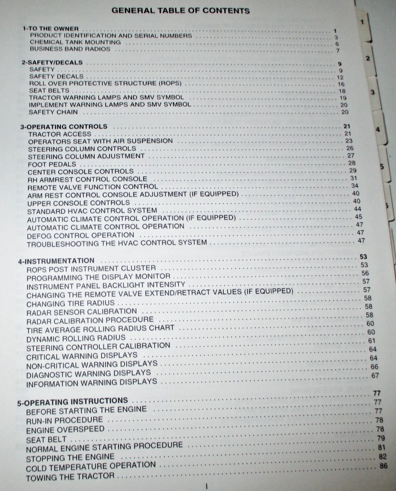 Case IH Steiger STX275 STX325 Tractor Operators Manual 6-6231 8-01 CIH ORIGINAL! - Image 2 of 4