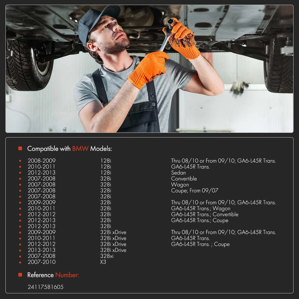 Automatic Transmission Oil Pan for BMW 328i 2007-2013 328i xDrive 328xi X3 128i - Image 2 of 4