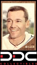 1962 Topps #155a Stu Miller Giants Excellent
