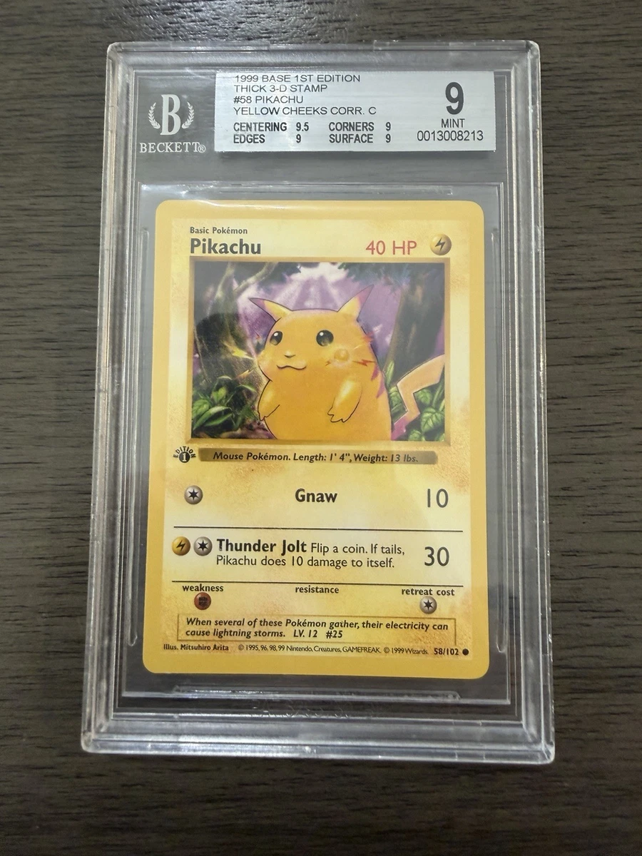 Pokémon Pikachu Pokémon TCG Beckett Grading Services (BGS