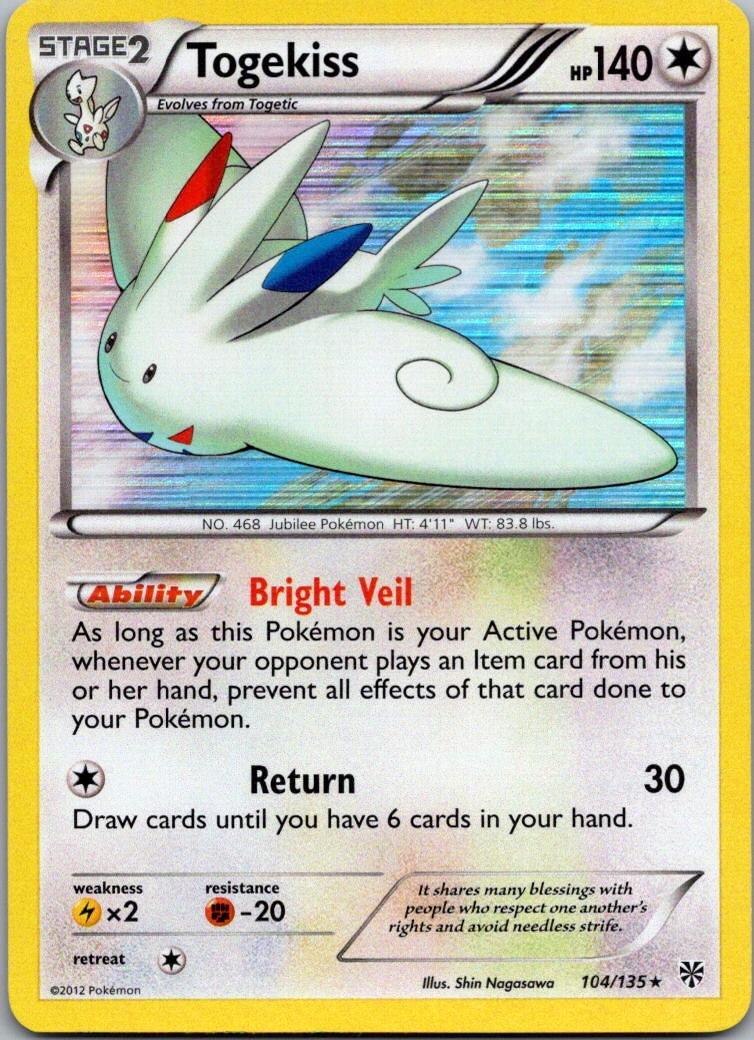 Togekiss Holo Rare Plasma Storm 104/135 NM