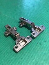 Lot of 2 SALICE 110 Degree Full Overlay Cabinet Hinges Screw On Mounting Plate