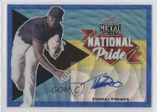 2021 Leaf Metal Draft National Pride Blue Wave 3/20 Tahnaj Thomas Auto ni4