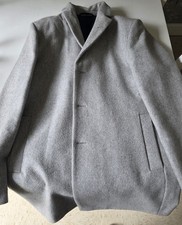 Next Light Grey Men's Overcoat M Excellent Condition