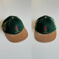 90s vintage Atlanta USA Olympics 1996 McDonalds suede green baseball hat cap 5