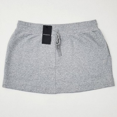 FABLETICS Womens Size XL Gray Heather Year Round Terry Athletic Mini Skirt NWT
