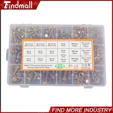 775PCS Grade 8.8 M6 M8 M10 Bolts and Nuts Assortment Kit Metric Hex 16 Sizes
