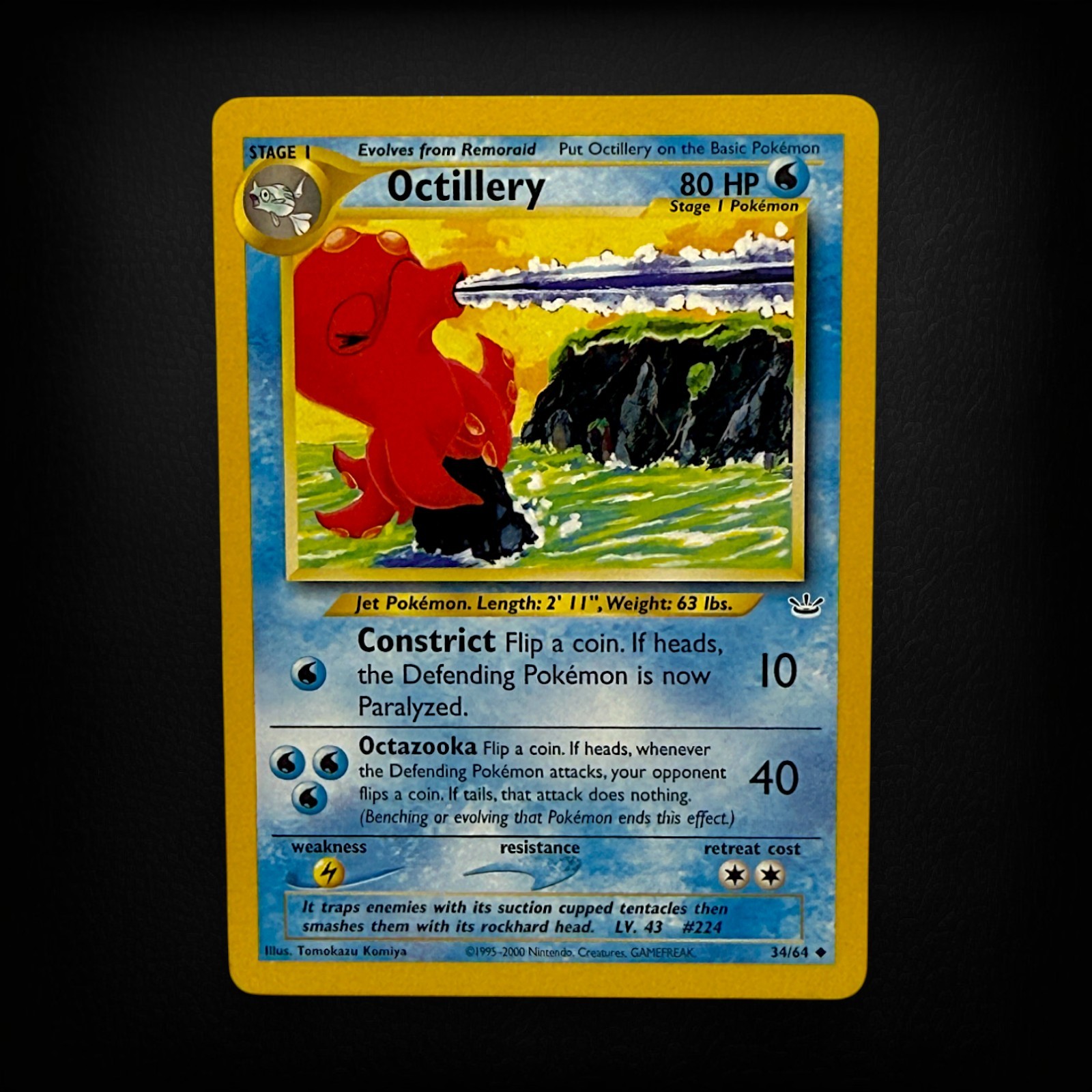 Pokemon TCG Neo Revelation Octillery #34/64 Uncommon LP