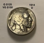 1914-D Buffalo Nickel, Fine