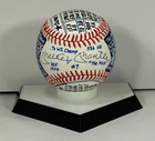 Mickey Mantle Signed OAL Baseball, VCBC SuperStats, Hand Painted, JSA LOA, Yanks