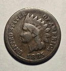 1885 Indian Head Cent 1c Circulated Penny Semi-key Good Details Exact Coin Shown