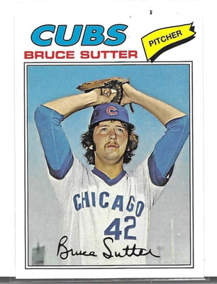 2016 Topps  Berger's Best Series 2 #BB2-1977 Bruce Sutter Chicago Cubs HOF
