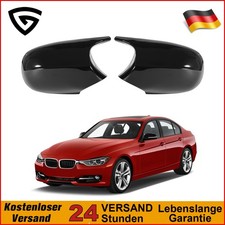 Spiegelkappen Gehäuse für BMW E90 E91 E92 E93 LCI KFZ Auto 2tlg Schwarz Glanz
