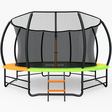 Trampoline Outdoor 12FT 14FT, Recreational Trampolines with Enclosure Net and La