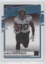 2020 Panini Chronicles Clearly Donruss Rated Rookie James Robinson #RR-JR 8d4