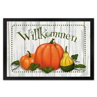 Willkommen FußMatte XL In 40X60 Cm Mit Herbstlichen KüRbissen