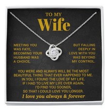 To My Wife Necklace, Christmas Gifts For Women, Anniversary Gift For Wife