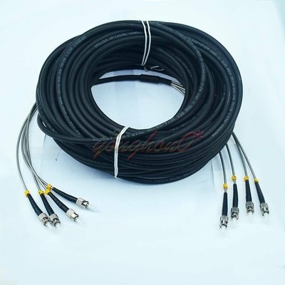 4 Cores Field Outdoor Fiber Cable ST-ST 4   9/125 SM Fiber Patch Cord 3M *pt